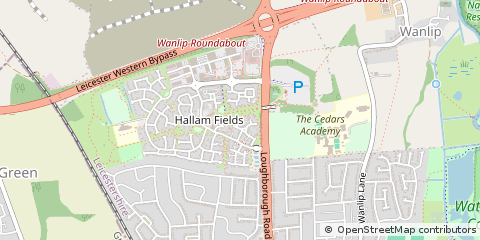Map of Leicester