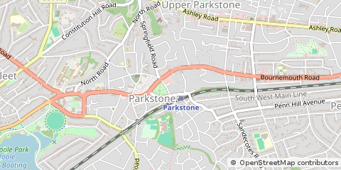 Map of Poole, Dorset