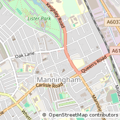 Map of Bradford, West Yorkshire