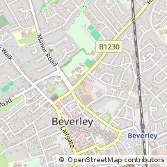 Map of Beverley, East Yorkshire