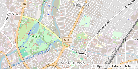 Map of Leicester