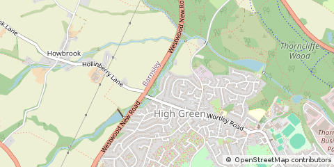 Map of Sheffield, South Yorkshire