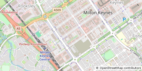 Map of Milton Keynes