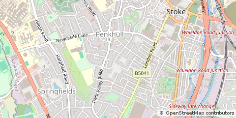 Map of Stoke-on-Trent