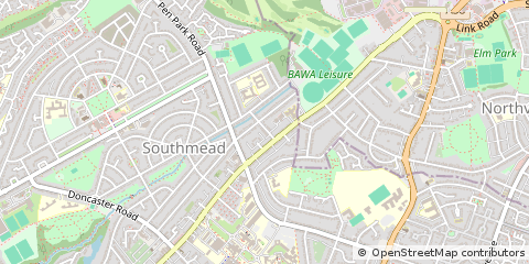Map of Southmead, Bristol