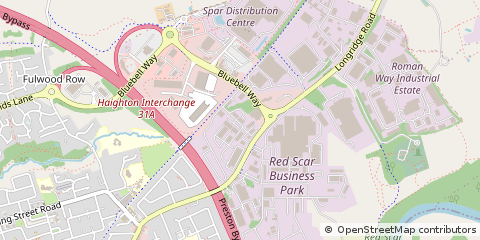 Map of Ribbleton, Preston