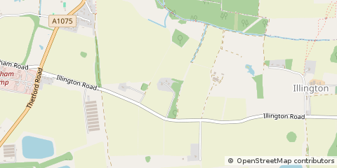 Map of Thetford, Norfolk