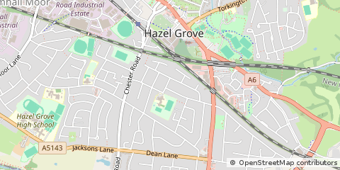 Map of Stockport, Cheshire