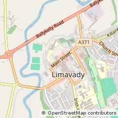 Map of Limavady, County Londonderry