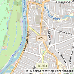 Map of Kingston Upon Thames