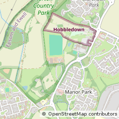 Map of Epsom, Surrey