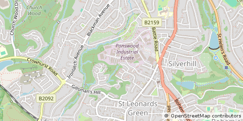 Map of ST. Leonards-on-SEA, East Sussex
