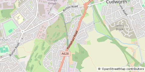 Map of South Yorkshire