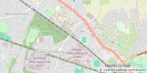 Map of Stockport, Cheshire