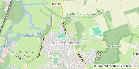 Map of Winchester, Hampshire