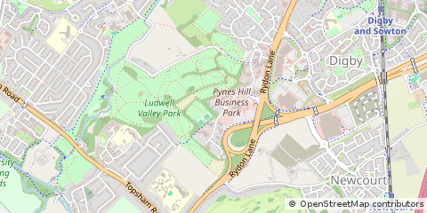 Map of Exeter, Devon
