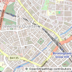 Map of Birmingham, West Midlands