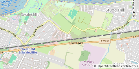 Map of Whitstable