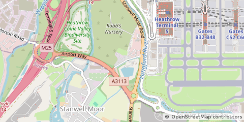 Map of Staines-Upon-Thames