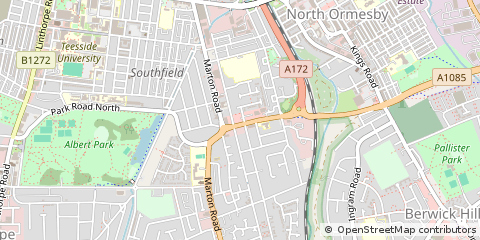 Map of Middlesbrough, Cleveland