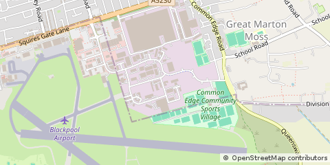 Map of Blackpool, Lancashire