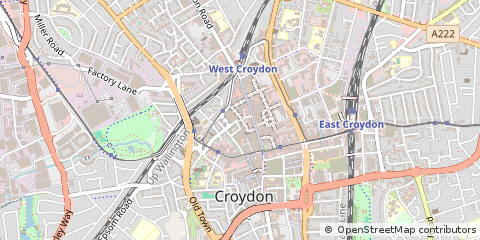 Map of Croydon
