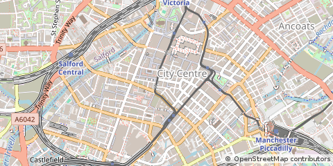 Map of Manchester