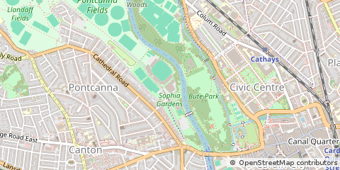 Map of Cardiff