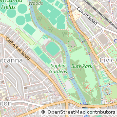 Map of Cardiff