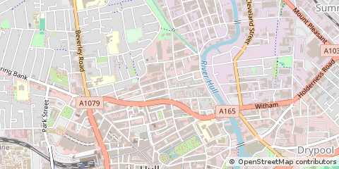 Map of Hull, East Yorkshire