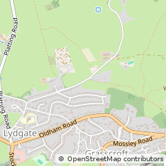Map of Oldham, Lancashire