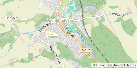 Map of Sheffield, South Yorkshire