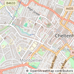 Map of Cheltenham, Gloucestershire