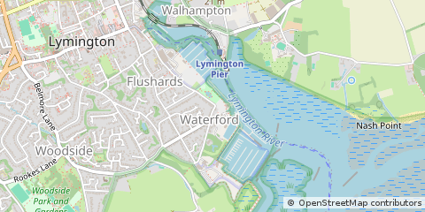 Map of Lymington, Hampshire