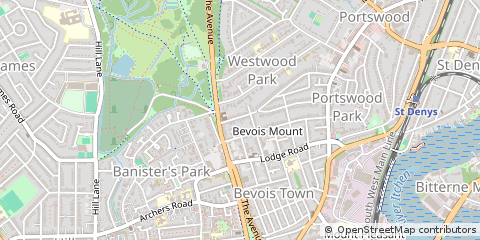 Map of Southampton, Hampshire