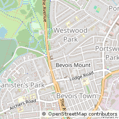 Map of Southampton, Hampshire