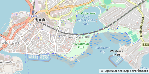 Map of Poole, Dorset