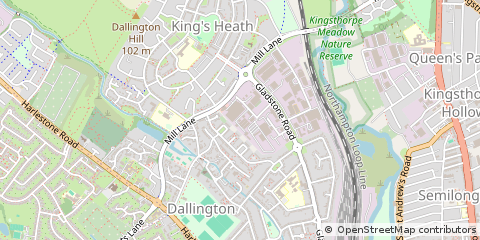 Map of Northampton, Northants