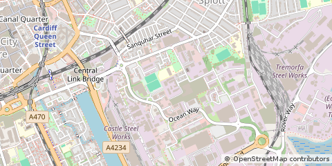 Map of Cardiff