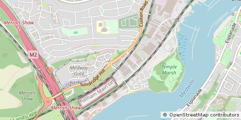 Map of Rochester, Kent
