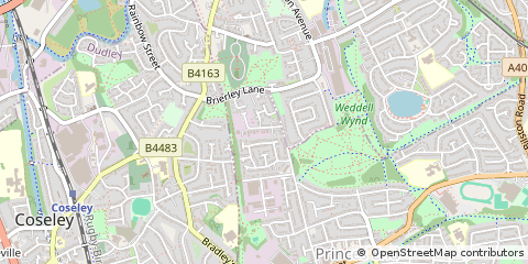 Map of Bilston, West Midlands