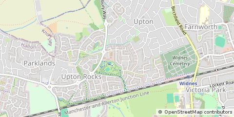 Map of Widnes