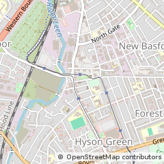 Map of Basford, Nottinghamshire