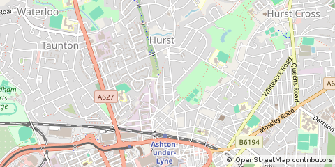 Map of Ashton-Under-Lyne