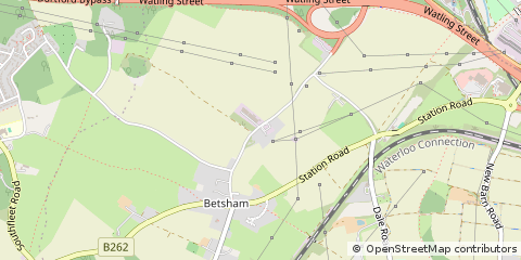 Map of Gravesend, Kent