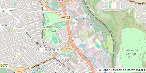 Map of Sheffield