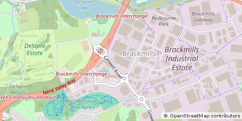 Map of Northampton, Northamptonshire
