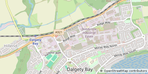 Map of Dunfermline, Fife