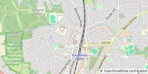 Map of Haywards Heath