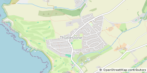 Map of Kingsbridge, Devon